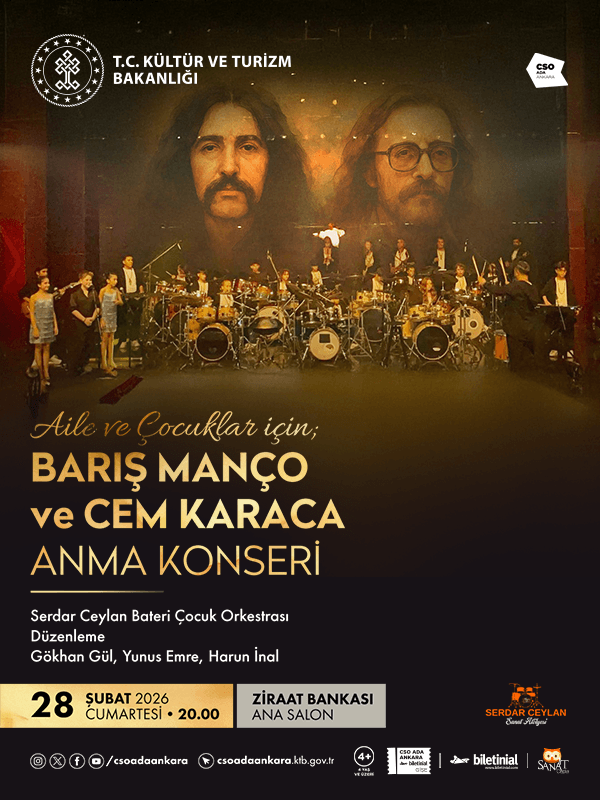 Aile ve Çocuklar İçin Barış Manço ve Cem Karaca Anma Konseri