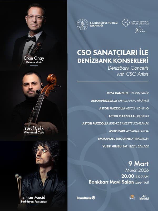 CSO Sanatçıları ile DenizBank Konserleri 09 Mart