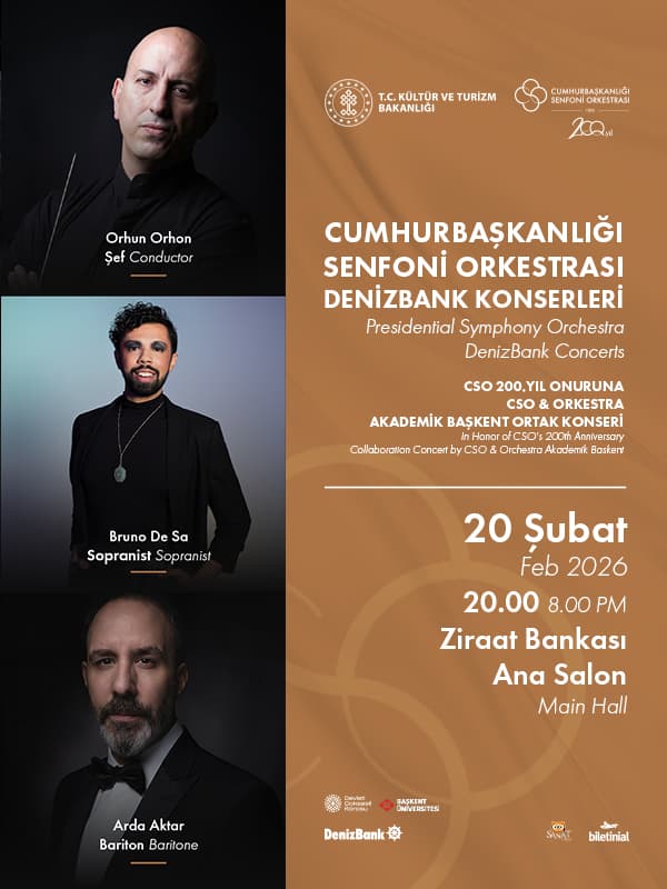 Cumhurbaşkanlığı Senfoni Orkestrası DenizBank Konserleri "CSO&OAB Ortak Konseri"