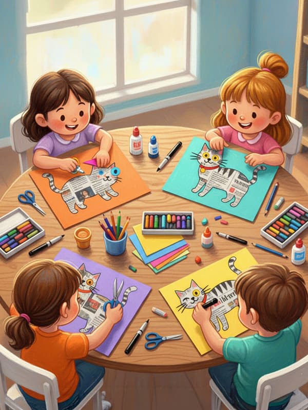 Kedi Kolaj Atölyesi