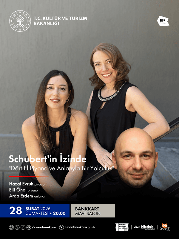 Schubert'in İzinde - Dört El Piyano ve Anlatıyla